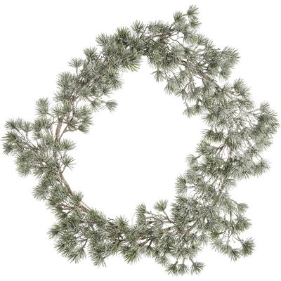 Lene Bjerre Vintia LED Krans H10 cm Grön/Offwhite Ø55 cm