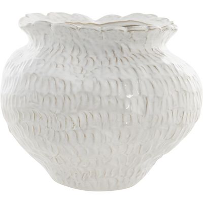 Lene Bjerre Marlia Vas Vit Keramik H24.5 cm