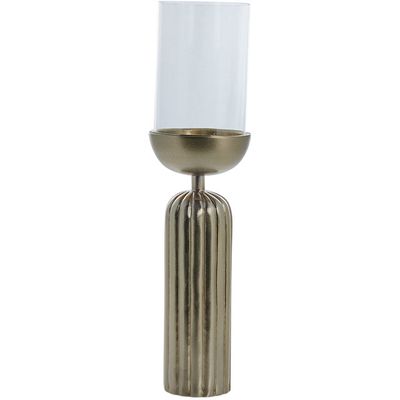 Lene Bjerre Sandia Ljusstake Ljusguld Aluminium H43.5 cm