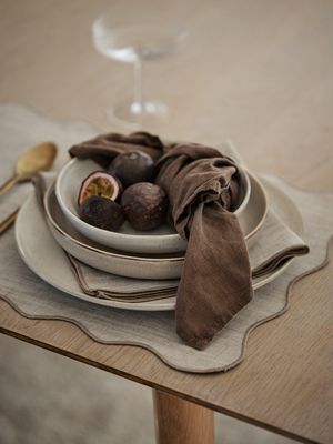 Sabina Servett Natur 45x45cm | Svanefors