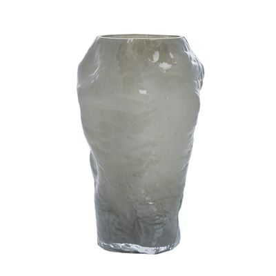 Lene Bjerre Marinella Vas Silvergrå Glas H30.5 cm