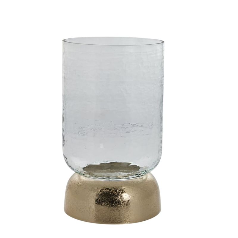 Ljusstake Sandia Ljus Guld/Klar Aluminium/Glas Lene Bjerre