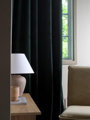 Svanefors Estelle Gardin 2-pack Mörkgrön 135x280 cm