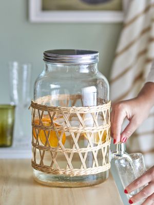 Burk med kran Klar Glas Manna | Bloomingville