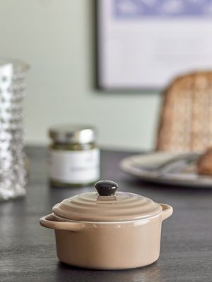 Ugnsform med lock Natur Stengods Thanos | Bloomingville