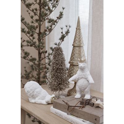 Lene Bjerre Sebina Royal Ice Bear H11.5 cm Vit/Ljusguld