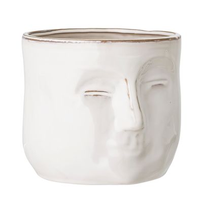 Kruka Vit Stengods Ignacia | Bloomingville