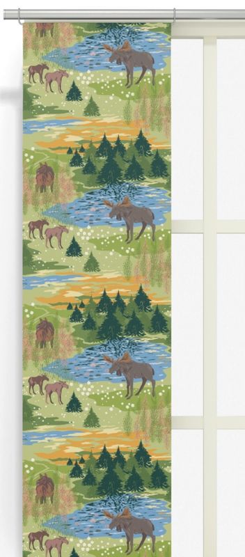 Älgrike grön panellängd 2 pack Arvidssons Textil