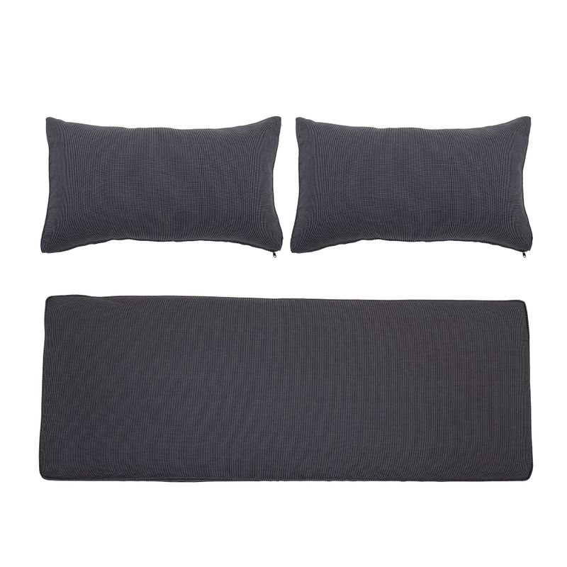 Kuddfodral Grå Polyester Mundo Set om 3 | Bloomingville