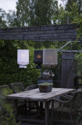 Pak Round Utomhusskärm Lin Grå 40cm | PR Home