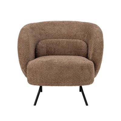 Fåtölj Brun Polyester Harry | Bloomingville