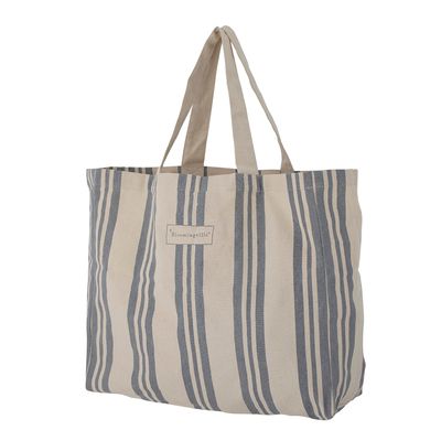 Shoppingväska Blå Bomull Trina | Bloomingville