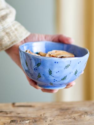 Skål Blå Stengods Pippine | Bloomingville