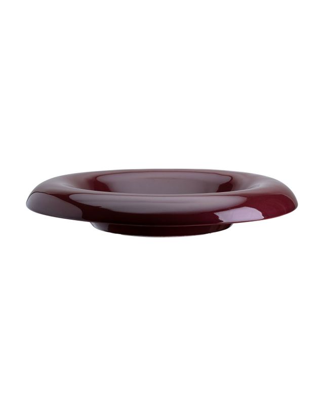 Bergs Potter Lily GLAZED Fat Vinröd, Ø 21 cm