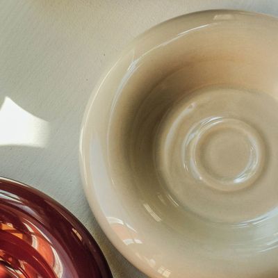 Bergs Potter Lily GLAZED Fat Sandsten, Ø 25 cm
