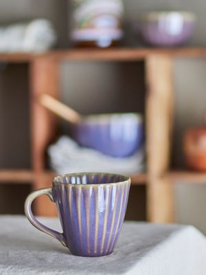 Mugg Lila Stengods Latina | Bloomingville