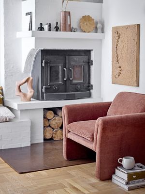Paseo Loungefåtölj Brun Furu L80 cm Bloomingville