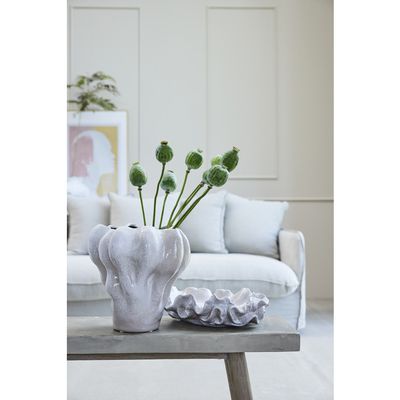 Lene Bjerre Viola Skål Linne Keramik H10 cm