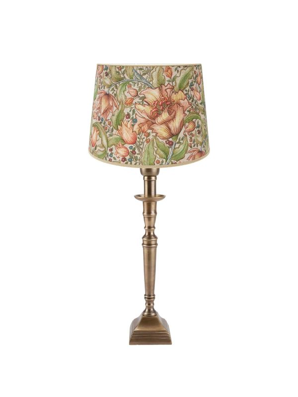 Salong Bordslampa med lampskärm 42cm Antikmässing | PR Home