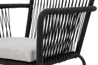 Matsalsstol Svart Metall Santino | Bloomingville