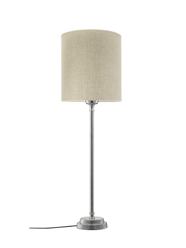 PR Home Kent Bordslampa med Celyn Skärm 61 cm Linne Silver