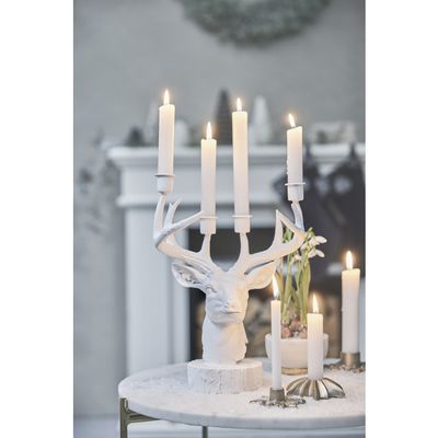 Lene Bjerre Serafina Deer Ljusstake H31 cm Vit