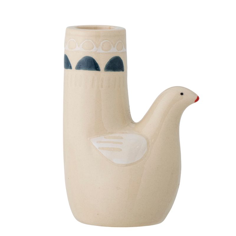 Ljusstake Vit Stengods Trudy | Bloomingville