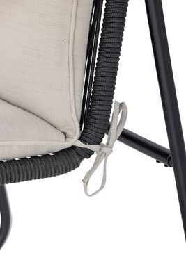Hampton Loungefåtölj Svart Metall H76cm Bloomingville