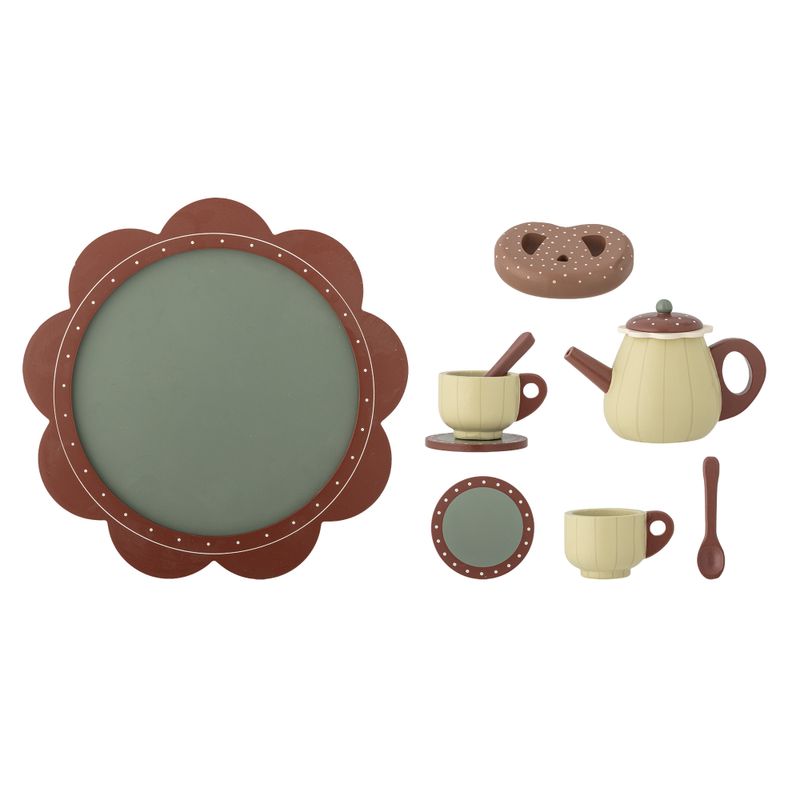 Bloomingville Bette Barnlekset, Kök, Brun, Mdf Ø24xH10 cm, Set om 9