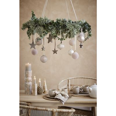 Lene Bjerre Ellia Ljusstake Linne Marmor H30 cm