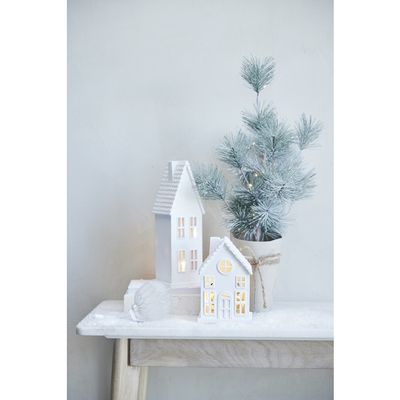 Lene Bjerre Seholia Dekoration house H17 cm Vit