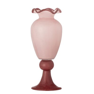 Frills Vas Rosa Glas Ø14 cm Bloomingville
