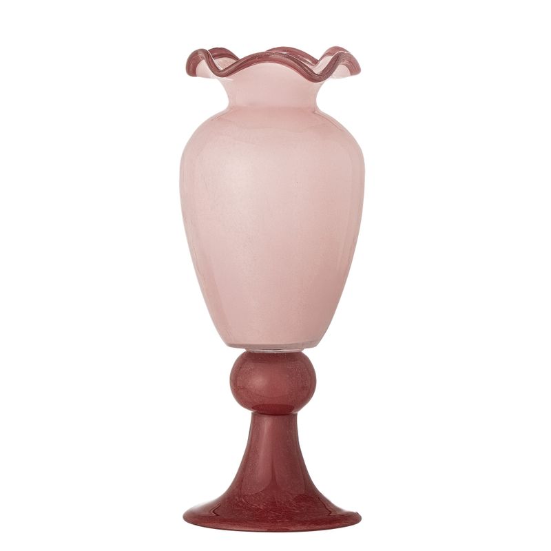 Frills Vas Rosa Glas Ø14 cm Bloomingville