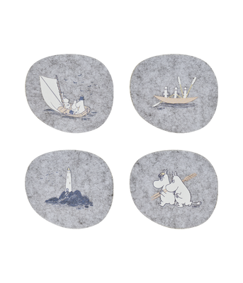 Muurla Mumin Glasunderlägg Sailors 4-pack