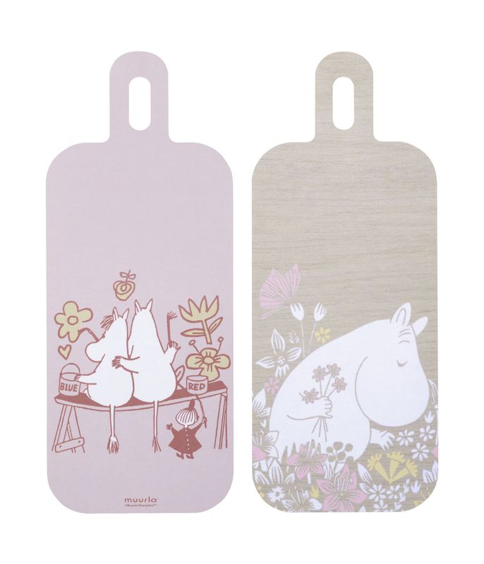 Muurla Mumin Skärbräda Flower Field 13x33 cm