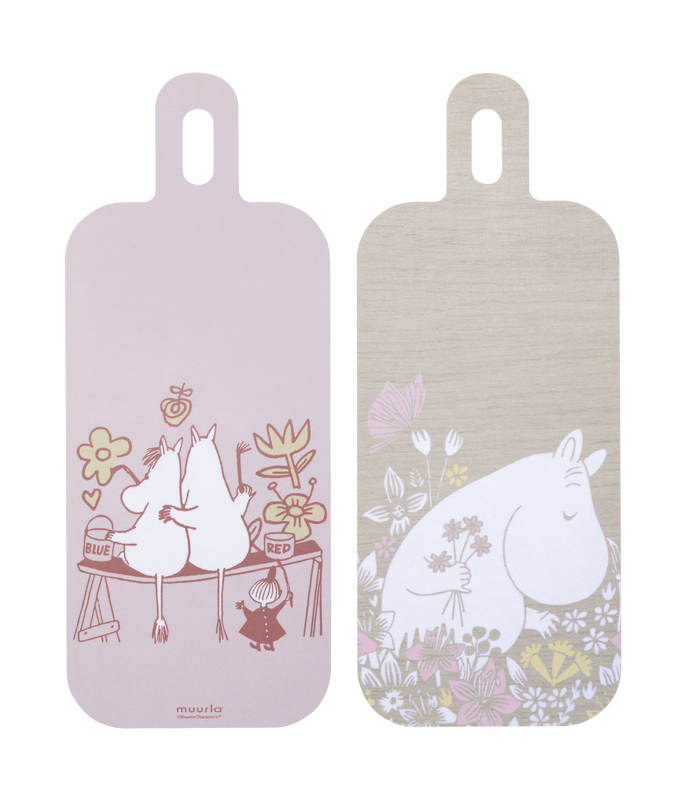 Muurla Mumin Skärbräda Flower Field 13x33 cm