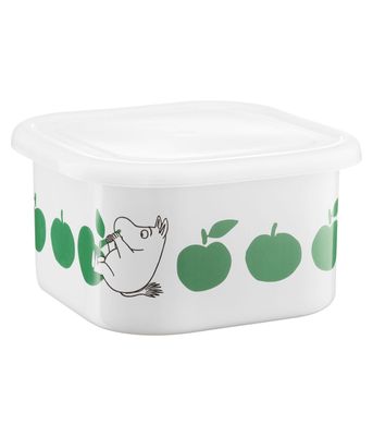 Muurla Mumin Emaljburk med lock Joyfull Apples 1,5 L