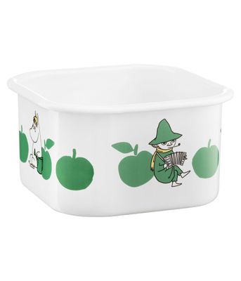 Muurla Mumin Emaljburk med lock Joyfull Apples 1,5 L