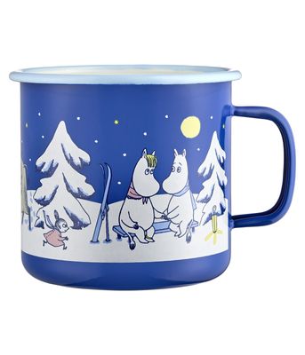 Muurla Mumin Emaljmugg Starry Night 8 dl