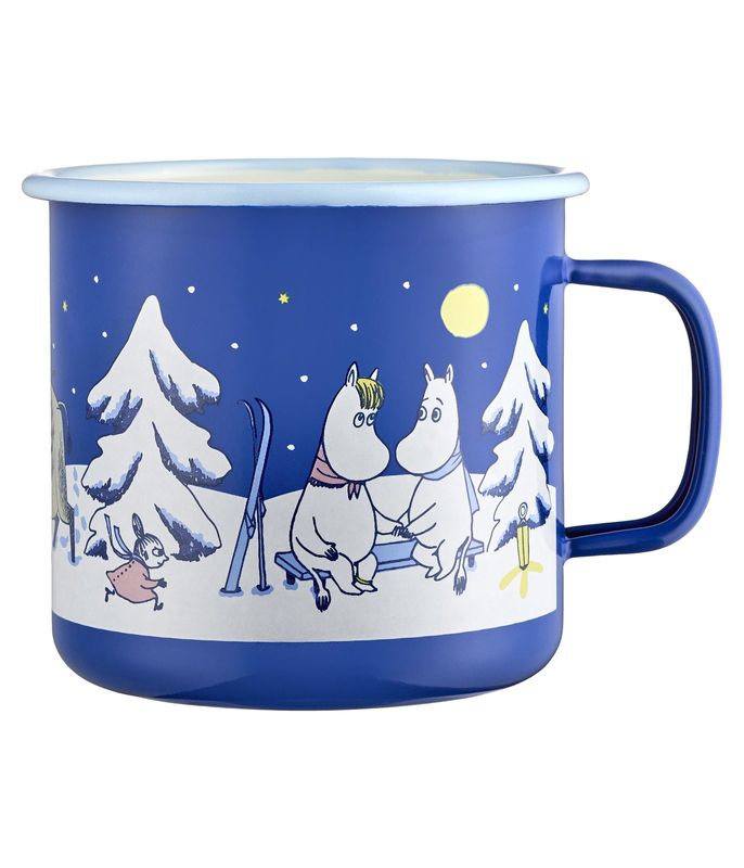Muurla Mumin Emaljmugg Starry Night 8 dl