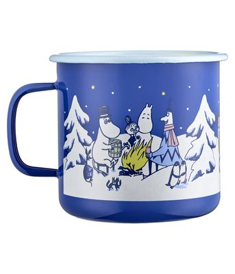 Muurla Mumin Emaljmugg Starry Night 8 dl