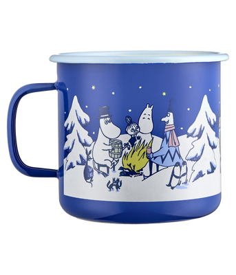 Muurla Mumin Emaljmugg Starry Night 8 dl