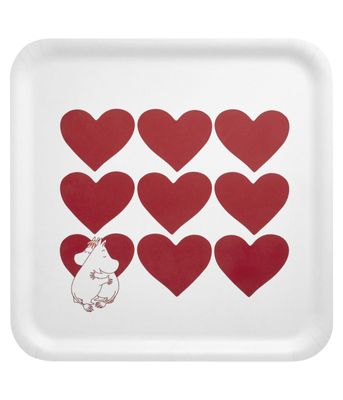 Muurla Mumin Bricka Heart 33x33 cm