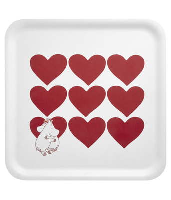 Muurla Mumin Bricka Heart 33x33 cm
