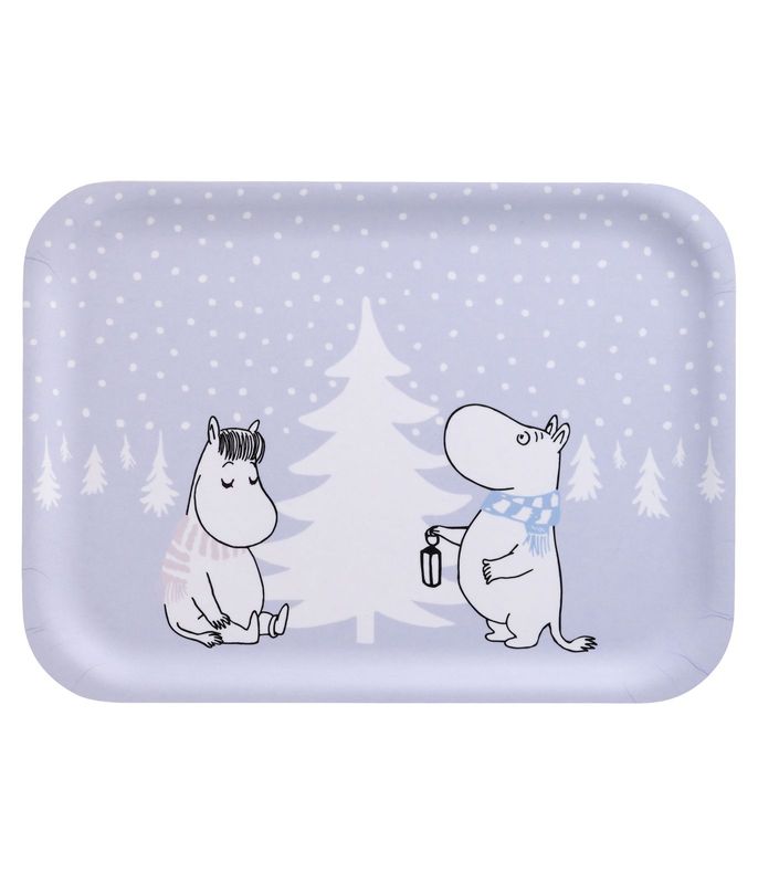 Muurla Mumin Bricka Snowfall 27x20 cm