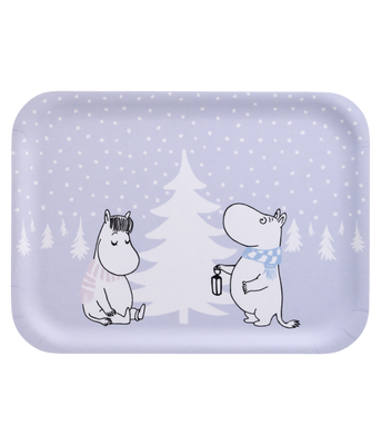 Muurla Mumin Bricka Snowfall 27x20 cm