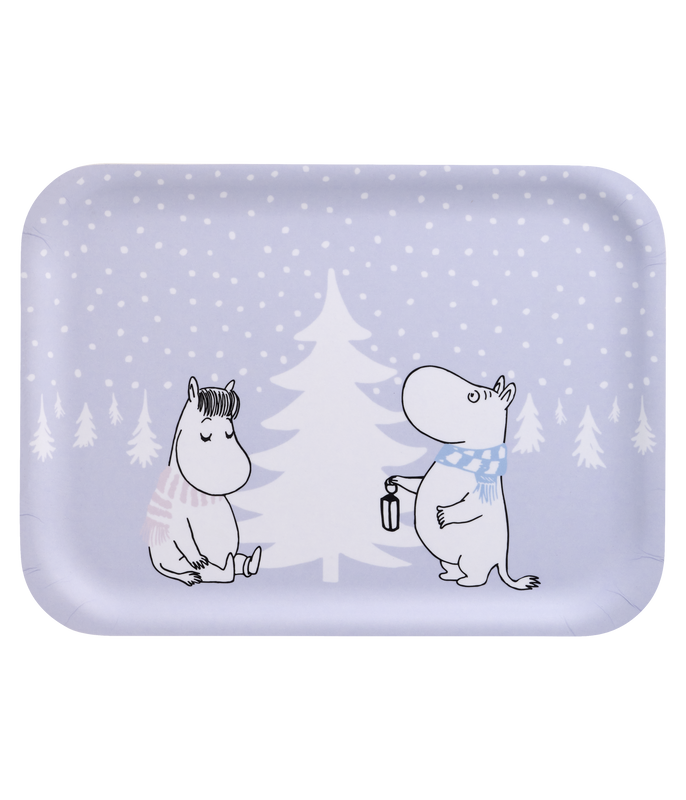 Muurla Mumin Bricka Snowfall 27x20 cm