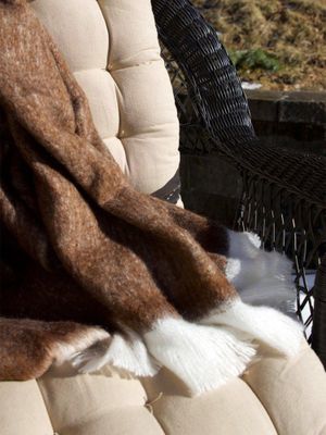 Svanefors Elva Pläd Brun 130x170 cm