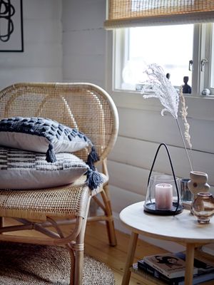 Kudde Grå Bomull Adiva | Bloomingville