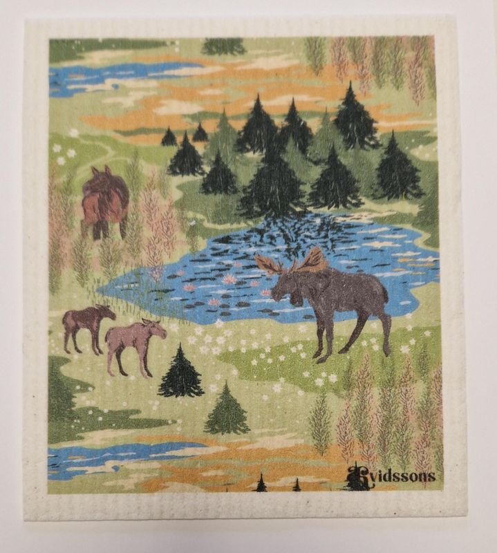 Älgrike grön disktrasa Arvidssons Textil